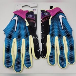 Nike Vapor Jet 7.0 NFL Football Gloves Blue Black Pink Unisex Size 2XL N…